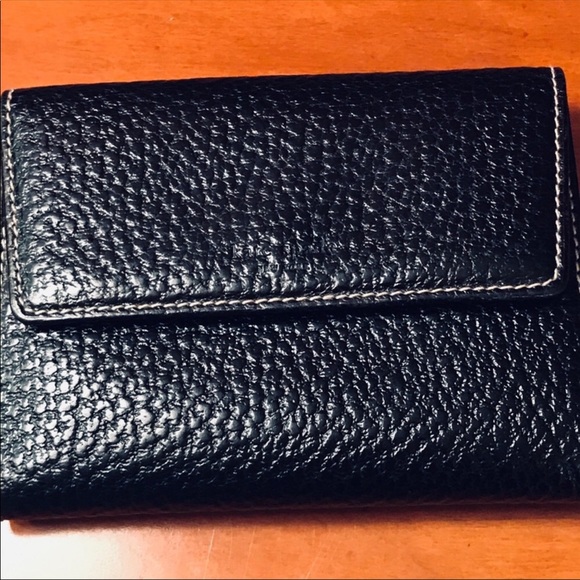 Kate Spade vintage pebbled tri-folding wallet black - Picture 9 of 9